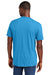 District DT6000 Mens Very Important Short Sleeve Crewneck T-Shirt Heather Bright Turquoise Blue Model Back