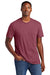 District DT6000 Mens Very Important Short Sleeve Crewneck T-Shirt Heather Cardinal Red Model Front