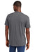 District DT6000 Mens Very Important Short Sleeve Crewneck T-Shirt Heather Charcoal Grey Model Back