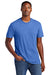 District DT6000 Mens Very Important Short Sleeve Crewneck T-Shirt Heather Royal Blue Model Front