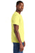 District DT6000 Mens Very Important Short Sleeve Crewneck T-Shirt Lemon Yellow Model Side