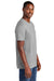 District DT6000 Mens Very Important Short Sleeve Crewneck T-Shirt Heather Light Grey Model Side