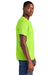 District DT6000 Mens Very Important Short Sleeve Crewneck T-Shirt Lime Shock Green Model Side