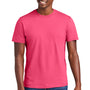 District Mens Very Important Short Sleeve Crewneck T-Shirt - Neon Pink