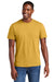 District DT6000 Mens Very Important Short Sleeve Crewneck T-Shirt Ochre Yellow Model Front