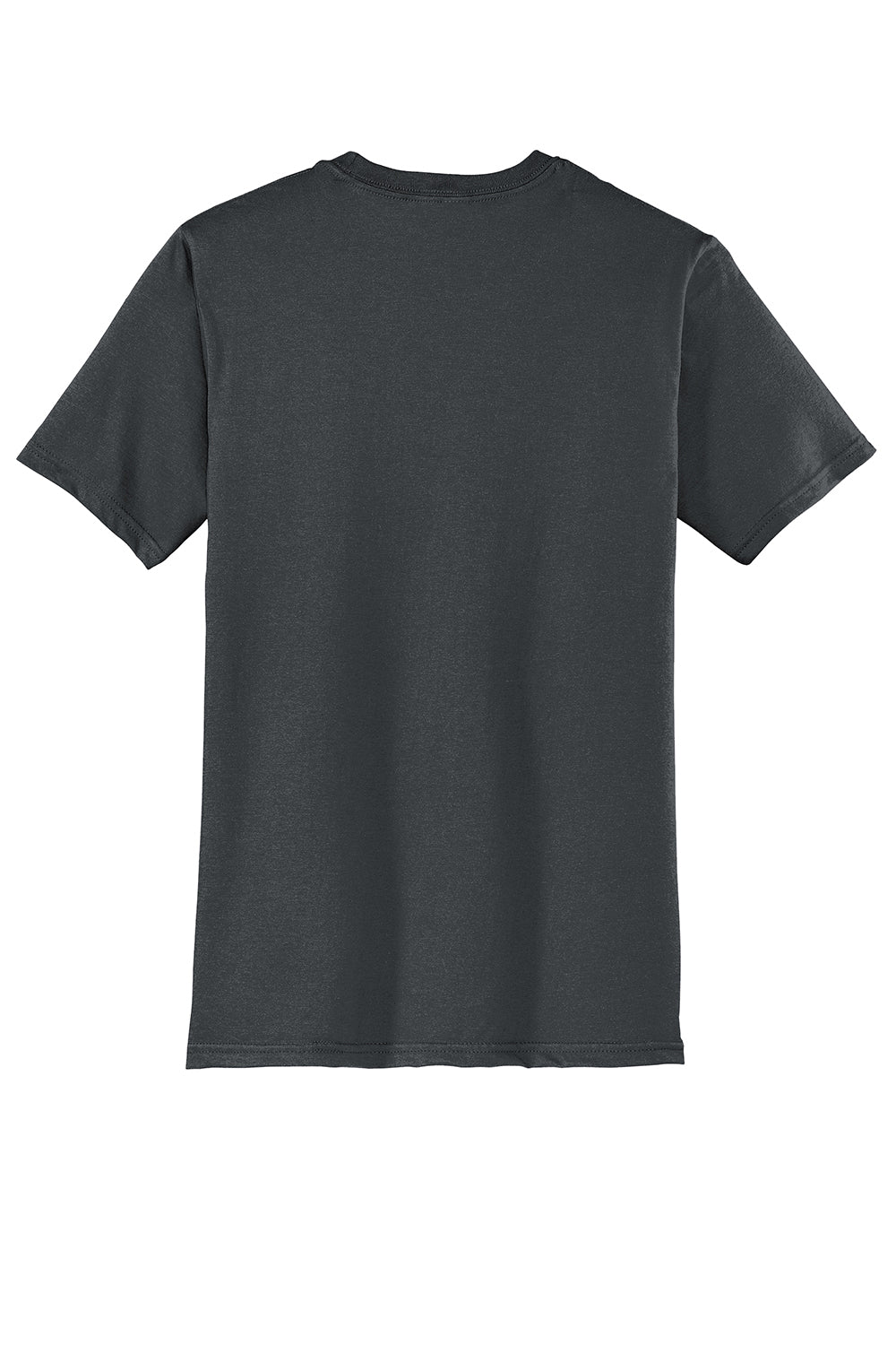 District DT6000 Mens Very Important Short Sleeve Crewneck T-Shirt Charcoal Grey Flat Back