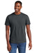 District DT6000 Mens Very Important Short Sleeve Crewneck T-Shirt Charcoal Grey Model Front