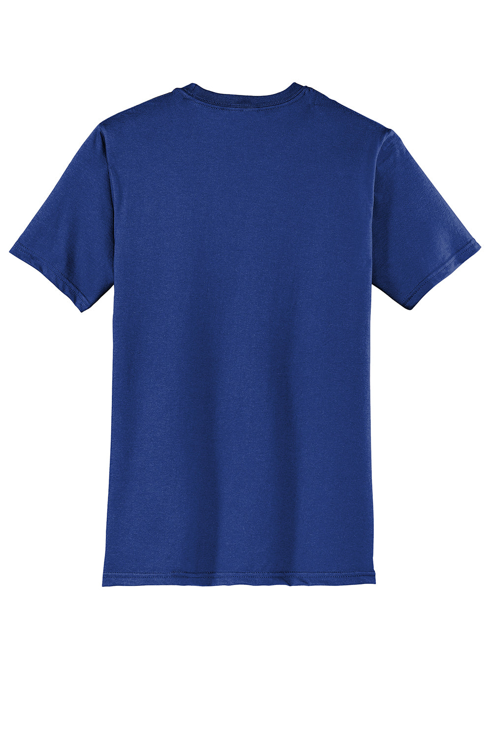 District DT6000 Mens Very Important Short Sleeve Crewneck T-Shirt Deep Royal Blue Flat Back