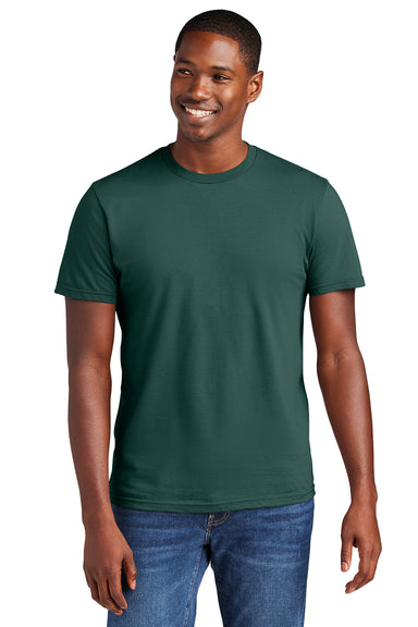 District DT6000 Mens Very Important Short Sleeve Crewneck T-Shirt Evergreen Model Front