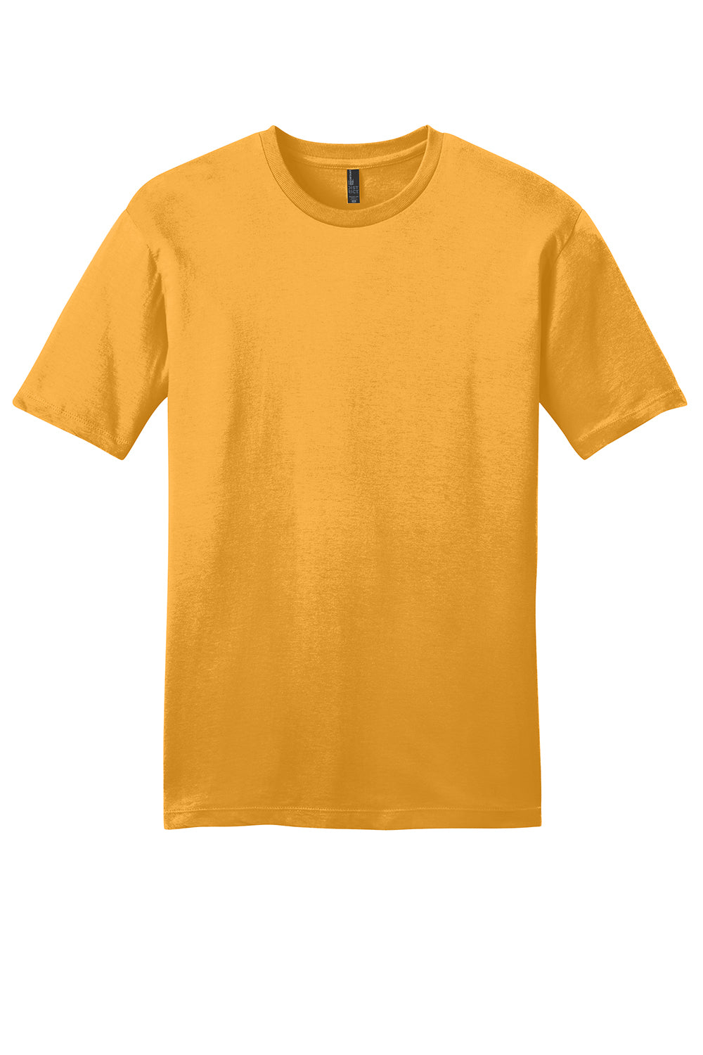 District DT6000 Mens Very Important Short Sleeve Crewneck T-Shirt Gold Flat Front