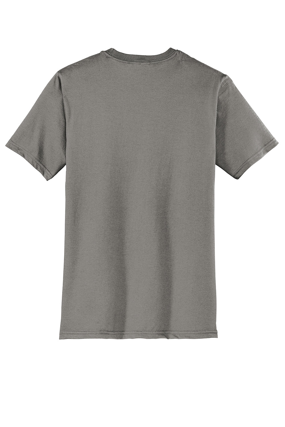 District DT6000 Mens Very Important Short Sleeve Crewneck T-Shirt Grey Frost Flat Back