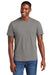 District DT6000 Mens Very Important Short Sleeve Crewneck T-Shirt Grey Model Front