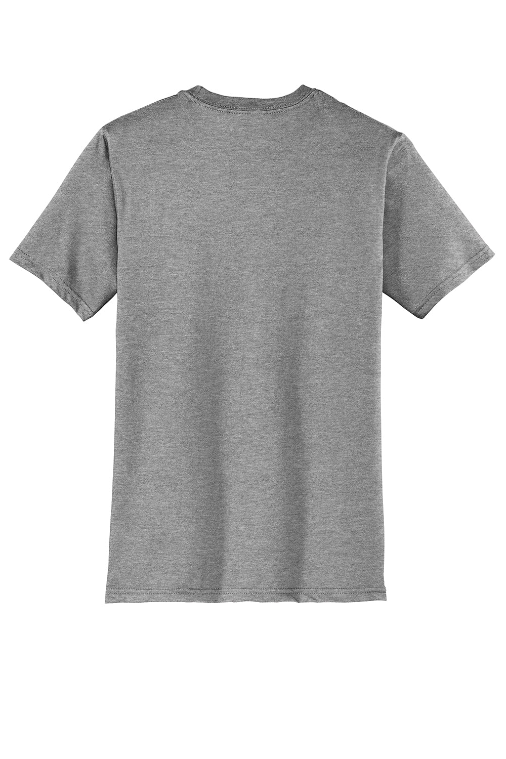 District DT6000 Mens Very Important Short Sleeve Crewneck T-Shirt Grey Flat Back