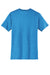 District DT6000 Mens Very Important Short Sleeve Crewneck T-Shirt Heather Bright Turquoise Blue Flat Back