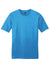 District DT6000 Mens Very Important Short Sleeve Crewneck T-Shirt Heather Bright Turquoise Blue Flat Front