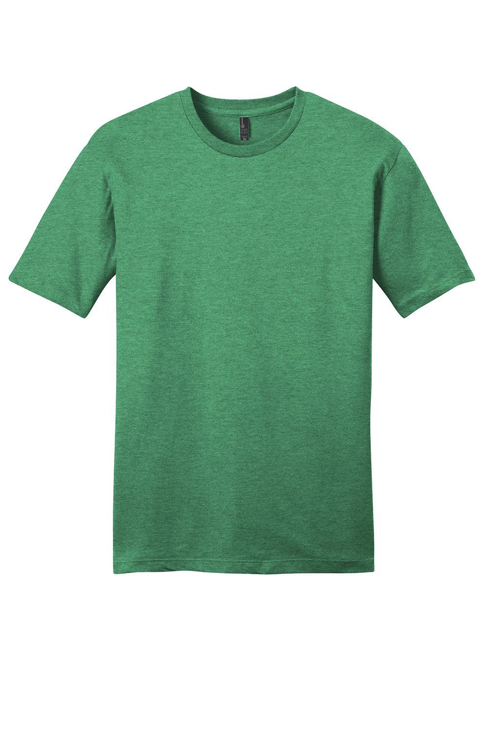 District DT6000 Mens Very Important Short Sleeve Crewneck T-Shirt Heather Kelly Green Flat Front