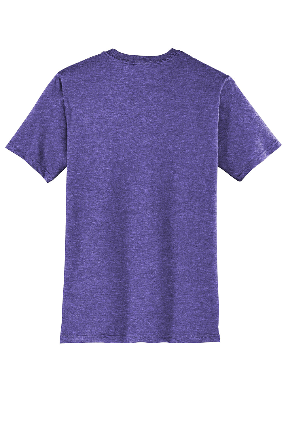 District DT6000 Mens Very Important Short Sleeve Crewneck T-Shirt Heather Purple Flat Back