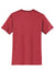 District DT6000 Mens Very Important Short Sleeve Crewneck T-Shirt Heather Red Flat Back