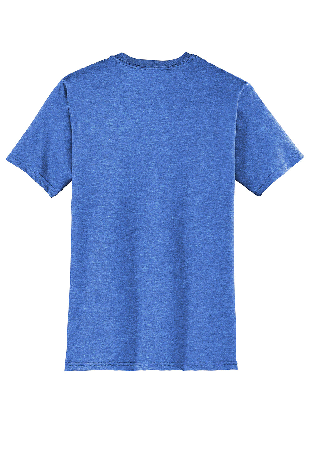 District DT6000 Mens Very Important Short Sleeve Crewneck T-Shirt Heather Royal Blue Flat Back