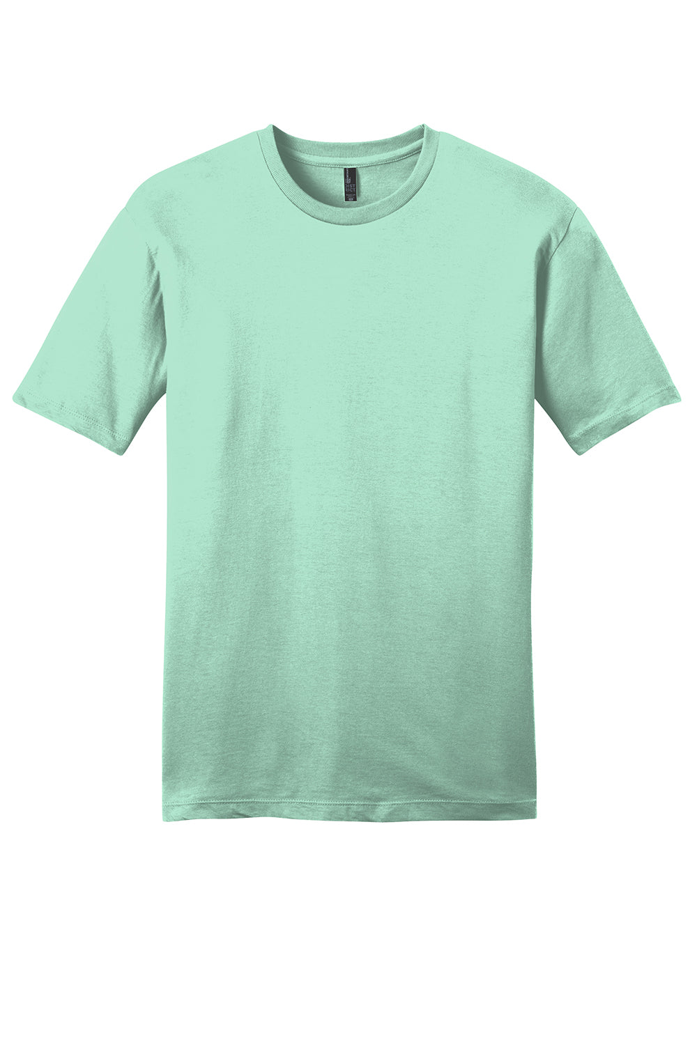 District DT6000 Mens Very Important Short Sleeve Crewneck T-Shirt Mint Green Flat Front