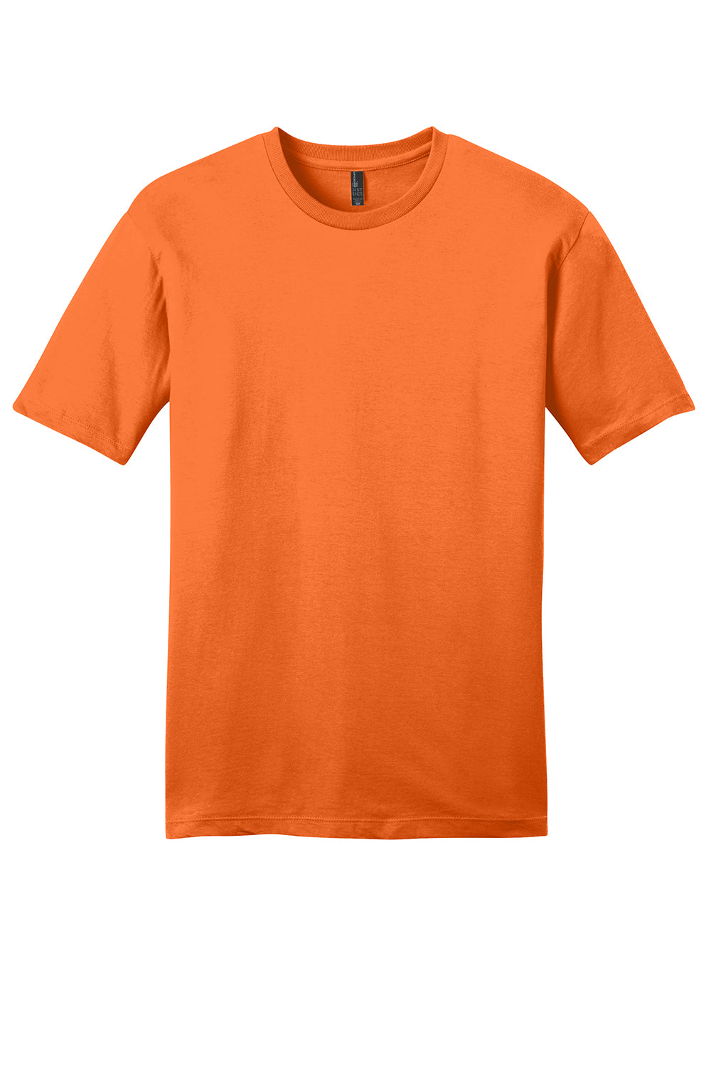 District DT6000 Mens Very Important Short Sleeve Crewneck T-Shirt Orange Flat Front