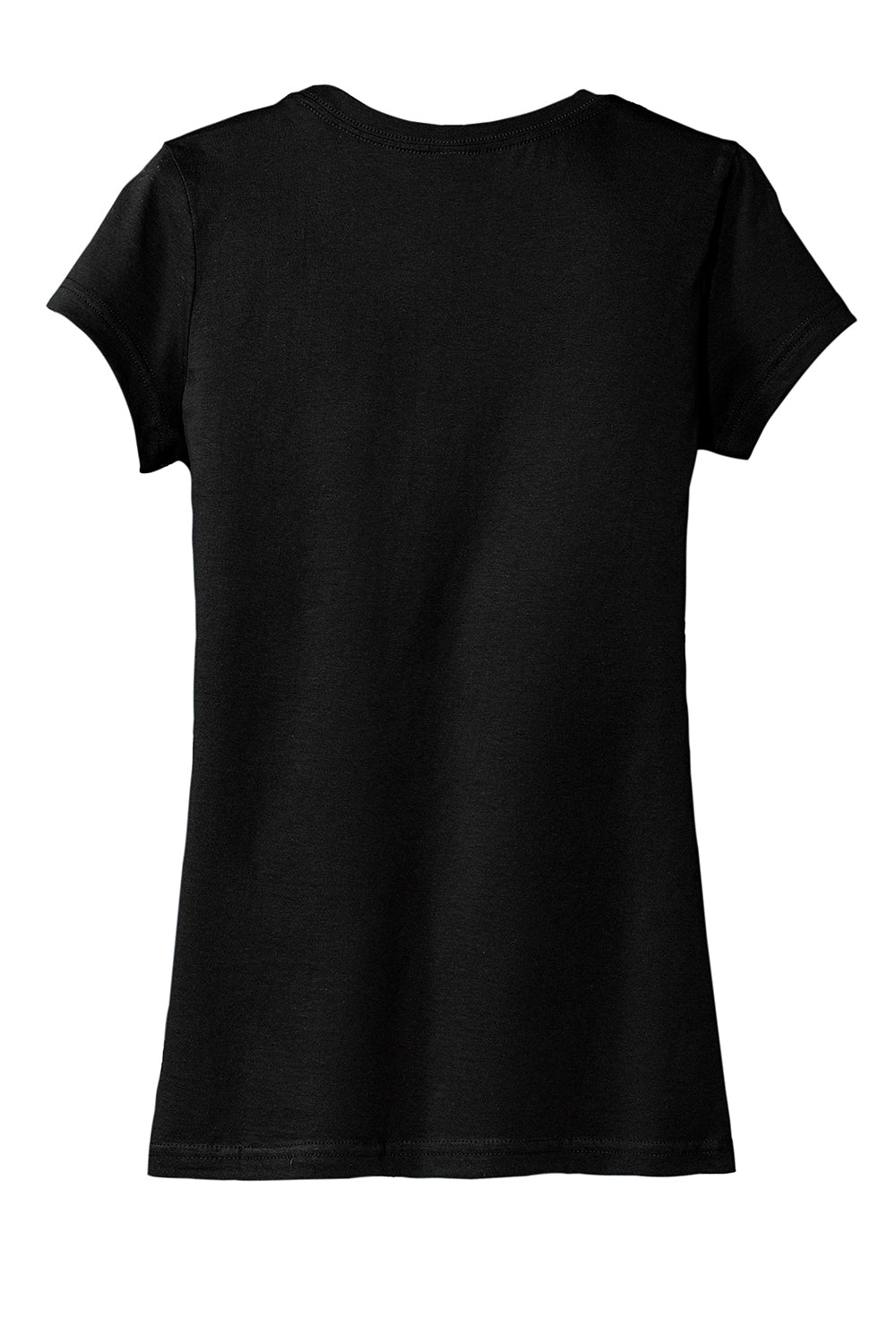 District DT6001 Womens Very Important Short Sleeve Crewneck T-Shirt Black Flat Back