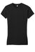 District DT6001 Womens Very Important Short Sleeve Crewneck T-Shirt Black Flat Front