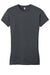 District DT6001 Womens Very Important Short Sleeve Crewneck T-Shirt Charcoal Grey Flat Front