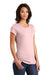 District DT6001 Womens Very Important Short Sleeve Crewneck T-Shirt Dusty Lavender Model 3q