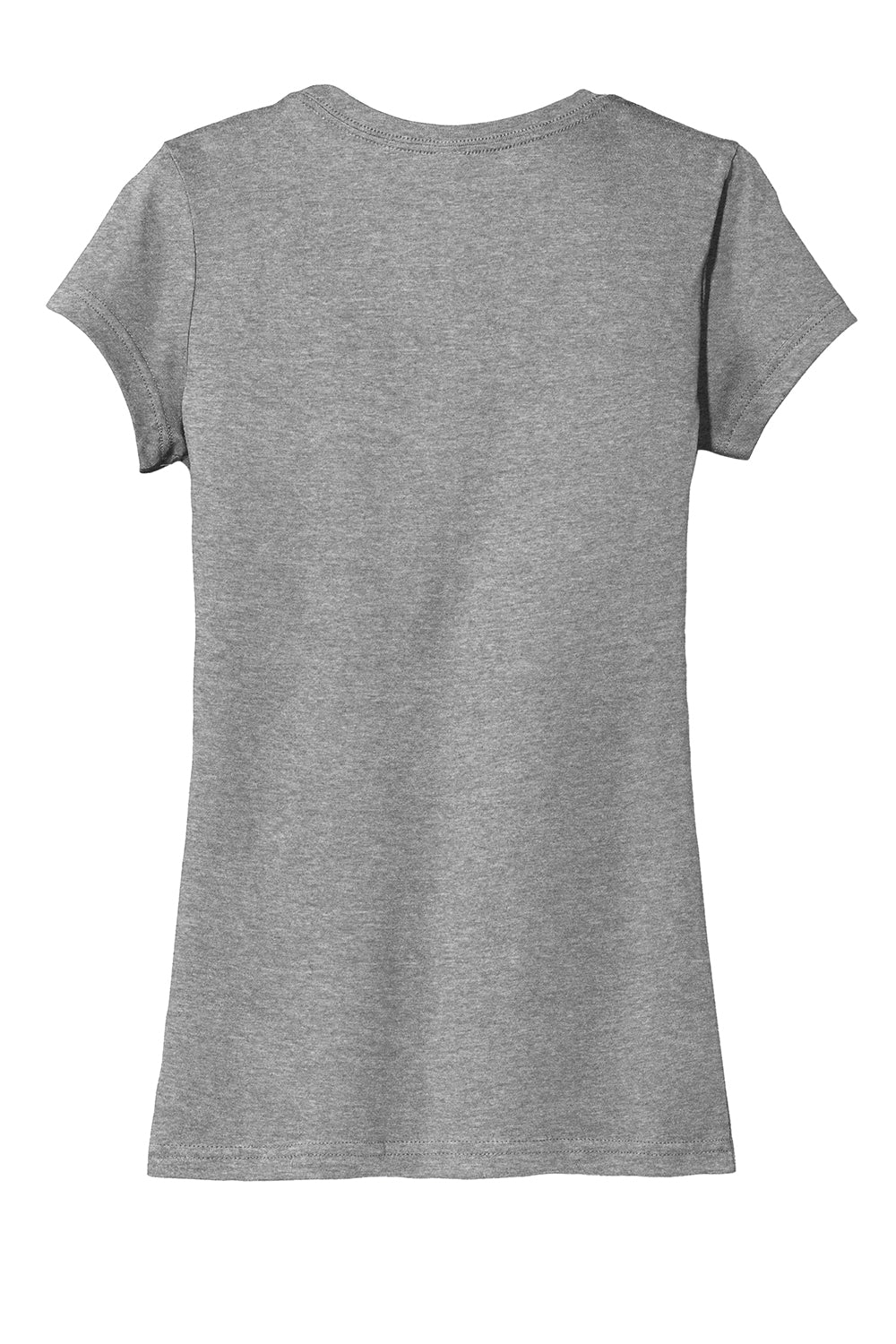 District DT6001 Womens Very Important Short Sleeve Crewneck T-Shirt Grey Frost Flat Back