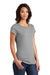 District DT6001 Womens Very Important Short Sleeve Crewneck T-Shirt Grey Frost Model 3q