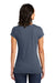 District DT6001 Womens Very Important Short Sleeve Crewneck T-Shirt Heather Navy Blue Model Back