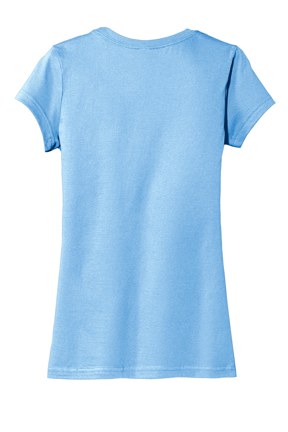 District DT6001 Womens Very Important Short Sleeve Crewneck T-Shirt Ice Blue Flat Back