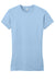 District DT6001 Womens Very Important Short Sleeve Crewneck T-Shirt Ice Blue Flat Front