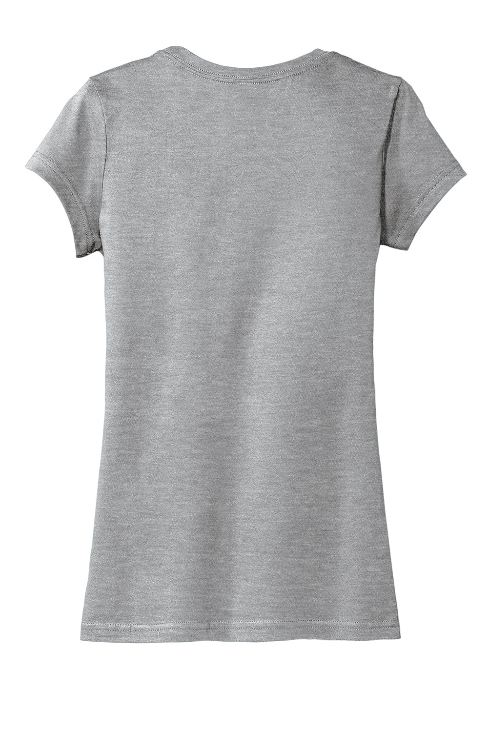 District DT6001 Womens Very Important Short Sleeve Crewneck T-Shirt Heather Light Grey Flat Back