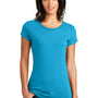 District Womens Very Important Short Sleeve Crewneck T-Shirt - Light Turquoise Blue