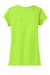 District DT6001 Womens Very Important Short Sleeve Crewneck T-Shirt Lime Shock Green Flat Back