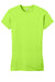 District DT6001 Womens Very Important Short Sleeve Crewneck T-Shirt Lime Shock Green Flat Front