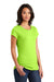 District DT6001 Womens Very Important Short Sleeve Crewneck T-Shirt Lime Shock Green Model 3q