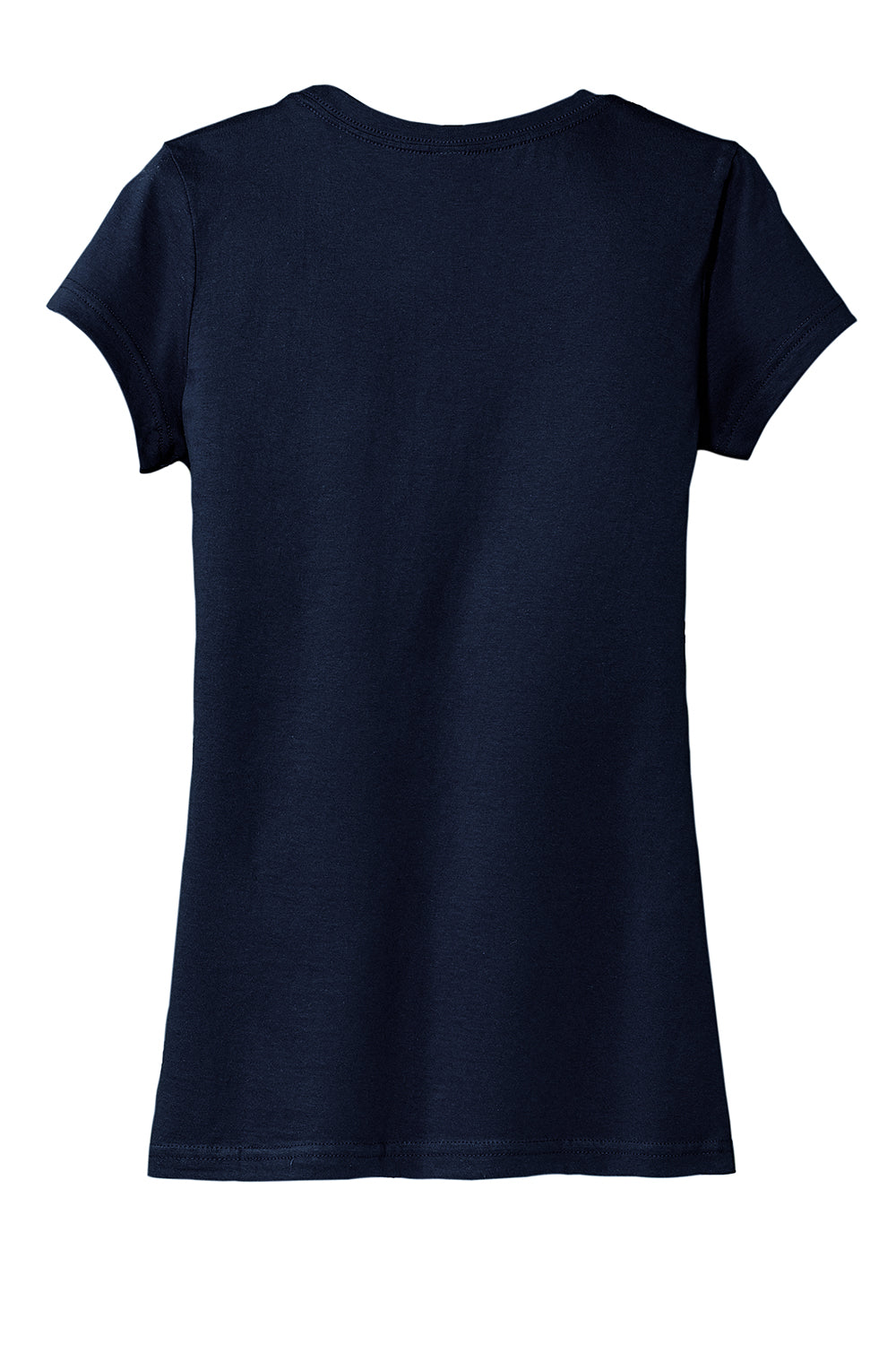 District DT6001 Womens Very Important Short Sleeve Crewneck T-Shirt New Navy Blue Flat Back