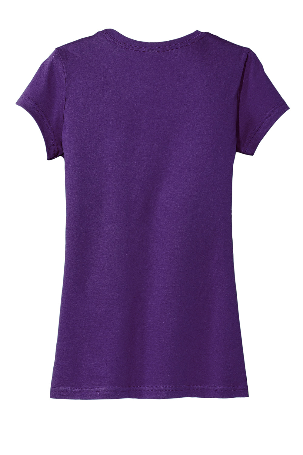 District DT6001 Womens Very Important Short Sleeve Crewneck T-Shirt Purple Flat Back