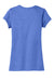 District DT6001 Womens Very Important Short Sleeve Crewneck T-Shirt Royal Blue Frost Flat Back