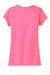 District DT6001 Womens Very Important Short Sleeve Crewneck T-Shirt True Pink Flat Back