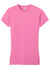 District DT6001 Womens Very Important Short Sleeve Crewneck T-Shirt True Pink Flat Front