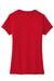 District DT6002 Womens Very Important Short Sleeve Crewneck T-Shirt Classic Red Flat Back