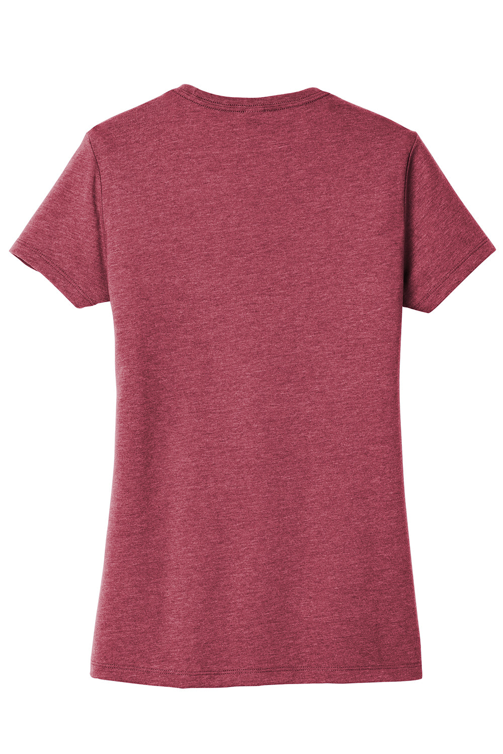 District DT6002 Womens Very Important Short Sleeve Crewneck T-Shirt Heather Cardinal Red Flat Back