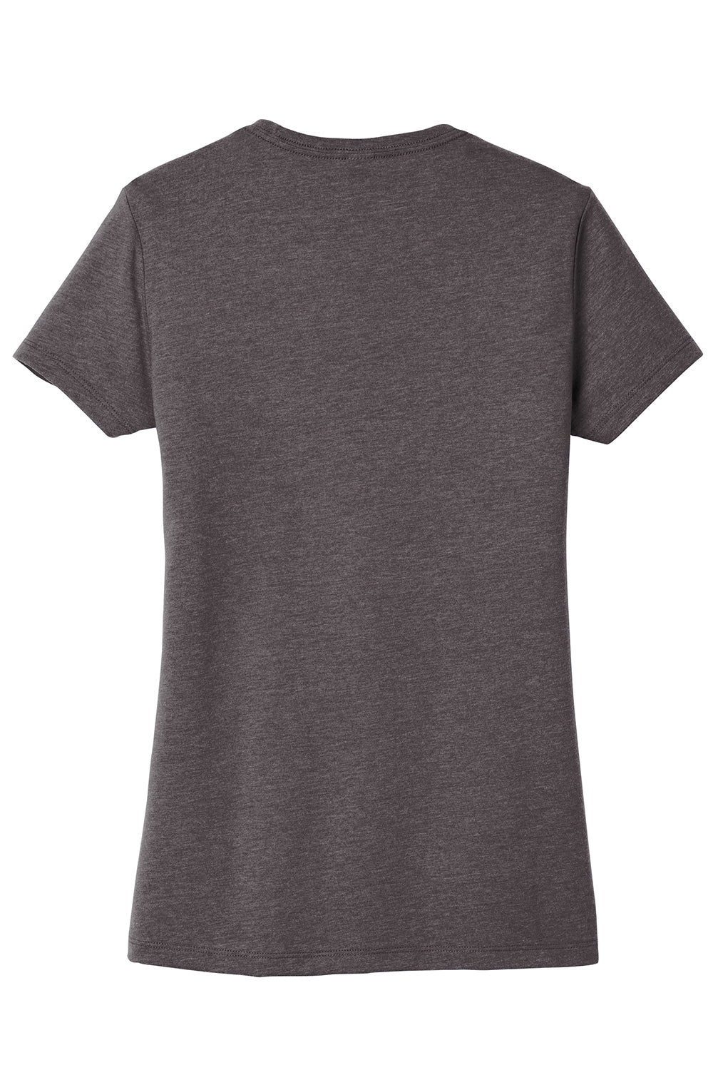 District DT6002 Womens Very Important Short Sleeve Crewneck T-Shirt Heather Charcoal Grey Flat Back