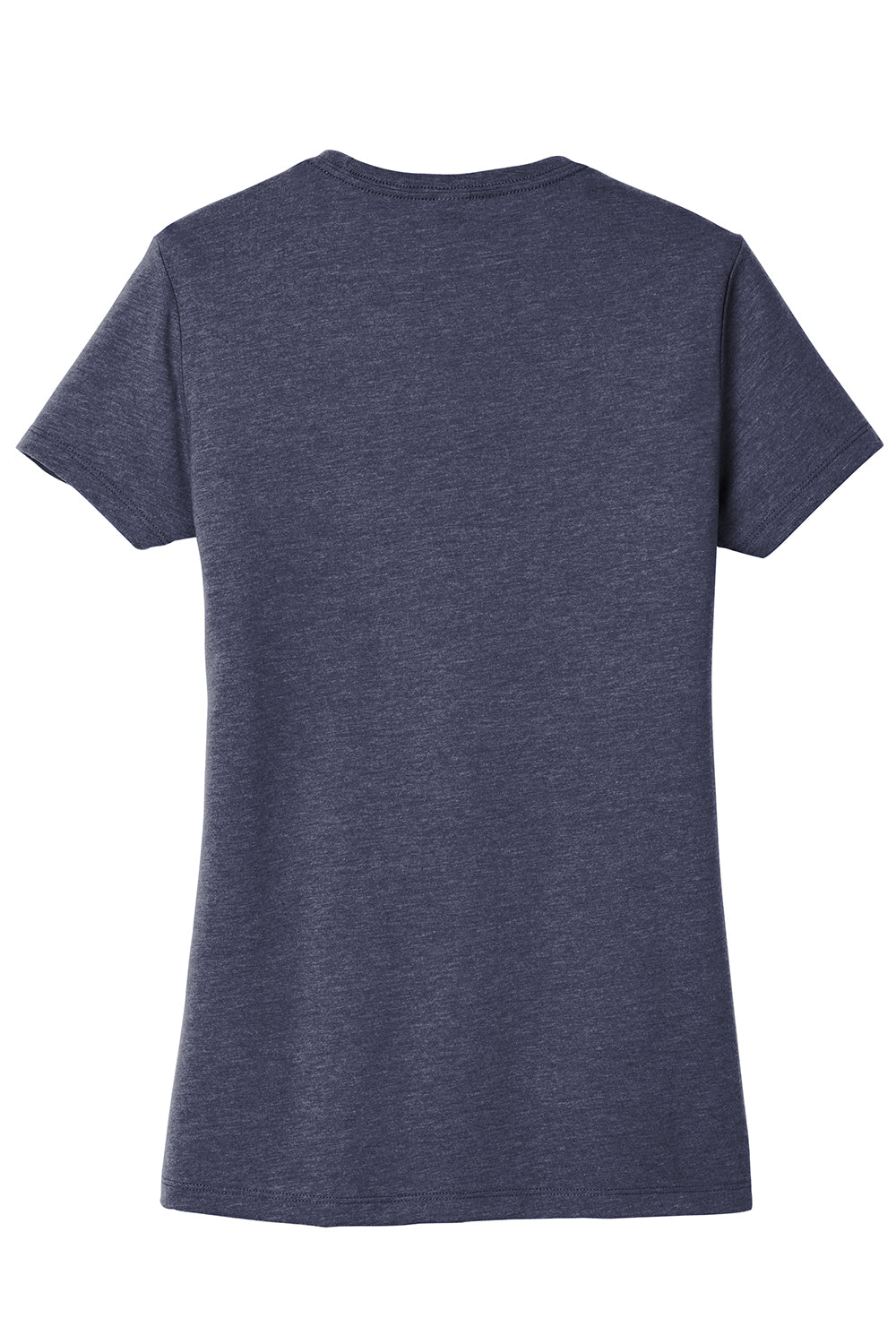 District DT6002 Womens Very Important Short Sleeve Crewneck T-Shirt Heather Navy Blue Flat Back