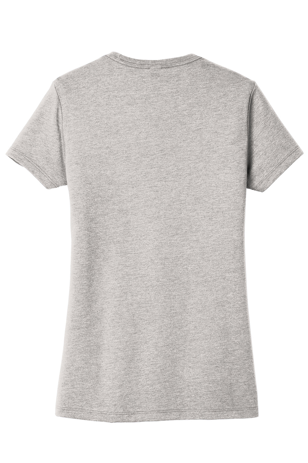 District DT6002 Womens Very Important Short Sleeve Crewneck T-Shirt Heather Light Grey Flat Back