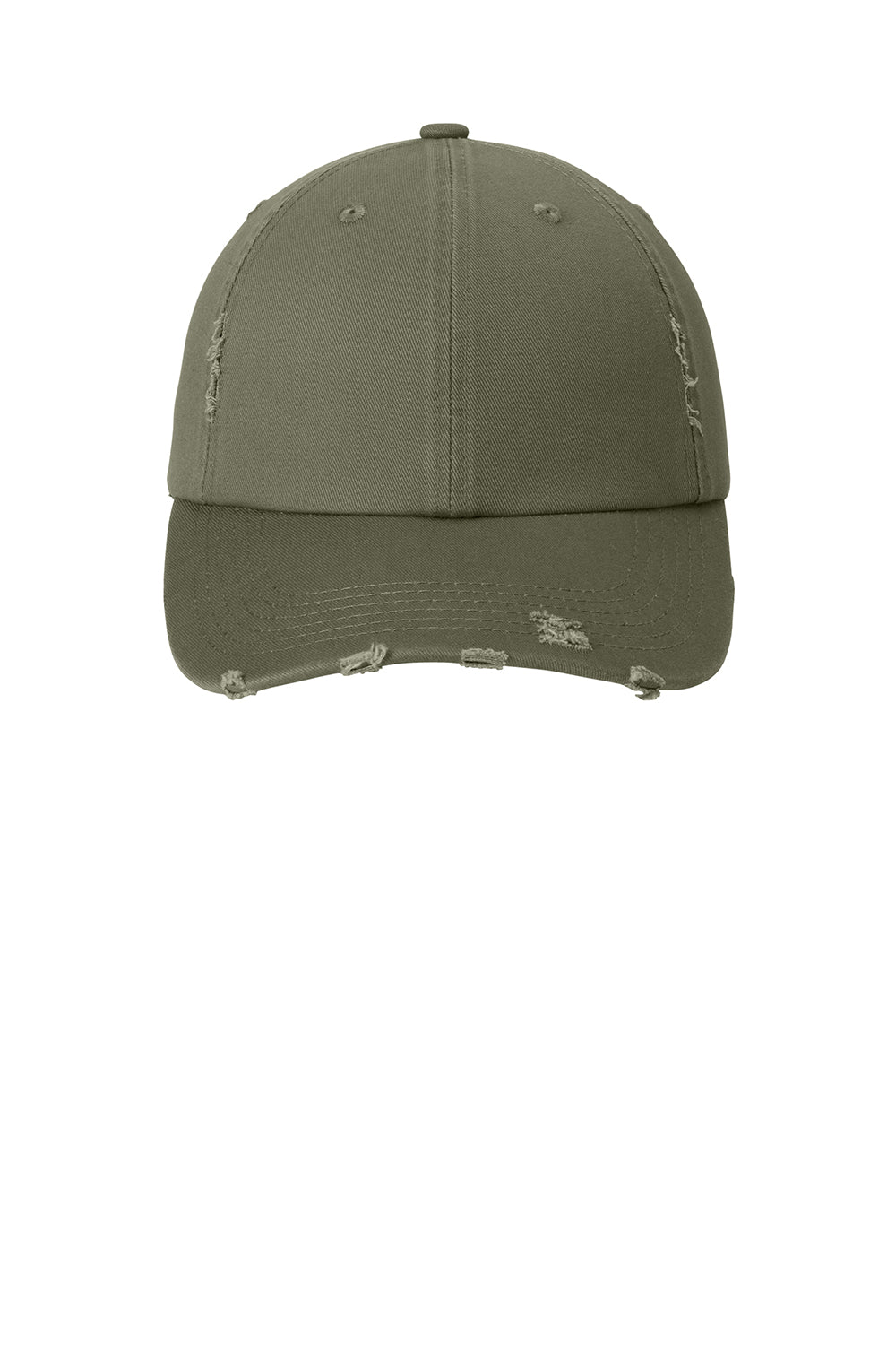 District DT600 Mens Adjustable Hat Light Olive Flat Front